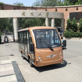 廠家供應(yīng) 14座電動(dòng)觀光車 封閉帶空調(diào) 旅游景區(qū)觀光車 接待擺渡車