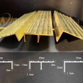 水磨石地板收邊條 大理石分割T型L型鑲嵌防滑黃銅條 樓梯踏步防滑銅條  樓梯銅條護角