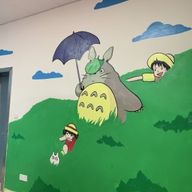 幼兒園墻繪手繪壁畫卡通墻體畫 室內(nèi)保育室墻繪