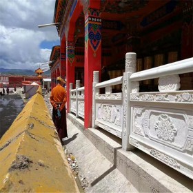 漢白玉寺廟欄桿 四川漢白玉欄桿廠家 天然石材