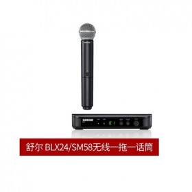 舒爾（SHURE）BLX24CN/SM58 手持式無線麥克風 舞臺演出/現場主持/會議演講話筒（一拖一）