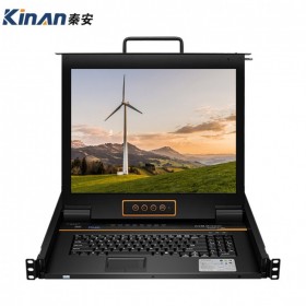 秦安Kinan 四川 成都 總代理 KVM切換器 8口 VGA高清17英寸LED機架式USB/PS2混接kvm控制平臺 可級聯(lián)配線 XL1708