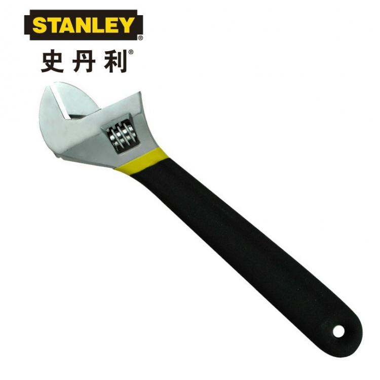 美國STANLEY/史丹利 雙色沾塑柄活動扳手