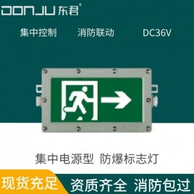 廣東東君照明 防爆標(biāo)志燈 壁掛疏散指示 防腐 A型 全鋁 IP65 鋼化玻璃 3W 集中電源 集中控制 DJ-01S