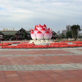 不銹鋼蓮花雕塑金屬創(chuàng)意蓮花戶外酒店會所售樓部廣場水景