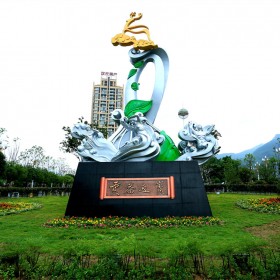 不銹鋼公園雕塑 植物園雕塑 花仙子造型 景點雕塑 支持定做