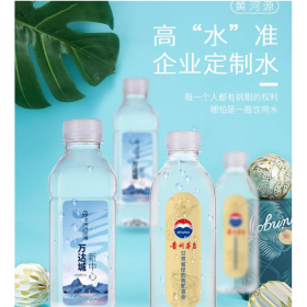 黃河源壹品泉礦泉水定制logo小瓶裝整箱包郵婚慶企業(yè)定制水標簽350*24