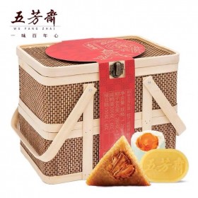 五芳齋粽子團(tuán)購 韻味五芳竹籃禮盒1290g 端午禮品