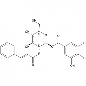 【樂美天】2-O-肉桂?；?1-O-沒食子?；?β-D-葡萄糖苷 791836-69-6  HPLC≥98%  10mg/支  分析標準品/對照品