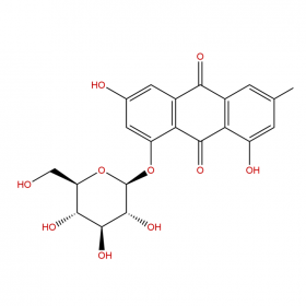 【樂美天】大黃素-8-O-β-D-葡萄糖苷（Anthraglycoside B） CAS No：23313-21-5  HPLC≥98%  20mg/支分析標(biāo)準(zhǔn)品對照品