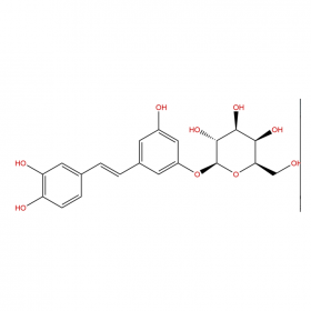 【樂美天】白皮杉醇葡萄糖苷	（Astringin） CAS No：29884-49-9 	HPLC≥98%   20mg/支分析標(biāo)準(zhǔn)品對照品