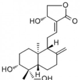 【樂美天】穿心蓮內(nèi)酯  CAS號：5508-58-7  HPLC≥98%  20mg/支中藥對照品標(biāo)準(zhǔn)品