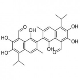 【樂美天】棉酚   CAS號：303-45-7  HPLC≥98%  20mg/支中藥對照品標(biāo)準(zhǔn)品