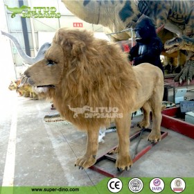 電動機械模型會動仿真戶外粘毛獅子  仿真動物  游樂園主題園 戶外景觀