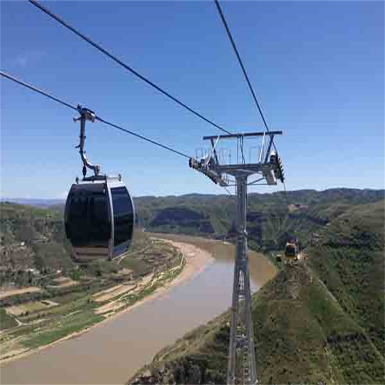 高空貨運傳輸傳送 吊箱式索道 安裝簡單礦山架空乘人索道