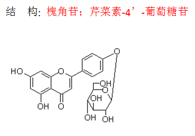 槐角苷；芹菜素-4’-葡萄糖苷