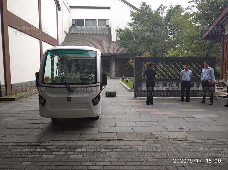 電動(dòng)觀光車廠家直銷 11座電動(dòng)觀光車樂山度假酒店交車案例