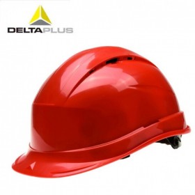 deltaplus/代爾塔102009安全帽國標印字透氣建筑工程工地施工領(lǐng)導(dǎo)帽遮陽防曬頭盔8點式針織內(nèi)襯透氣安全帽