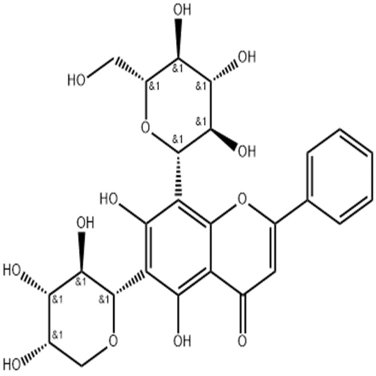 白楊素 6-C-阿拉伯糖 8-C-葡萄糖苷 185145-33-9 實(shí)驗(yàn)室自制標(biāo)準(zhǔn)品