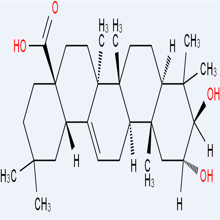 山楂酸  4373-41-5  科研實驗專用 中檢院 對照品