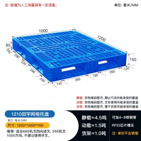 田字1.2米*1米塑料托盤廠家批發(fā)倉庫防潮板物流周轉(zhuǎn)地臺(tái)板卡板成都塑膠托盤