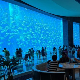 四川大魚缸定做 亞克力魚缸定制 別墅大魚缸設(shè)計制作 戲浪海景