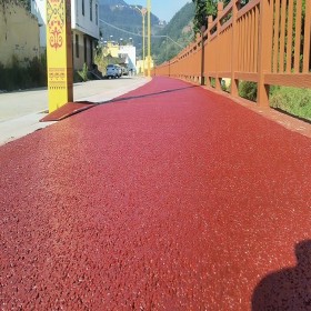 嘉峪關(guān)市 露骨透水路面 彩色透水道路 生態(tài)透水混凝土粘接劑 制作廠家