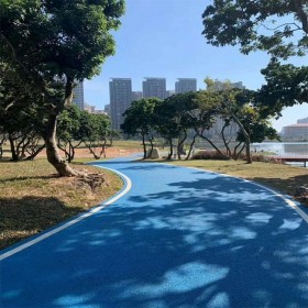 麻城市 透水混凝土彩色道路 海綿城市道路 路面透水砼