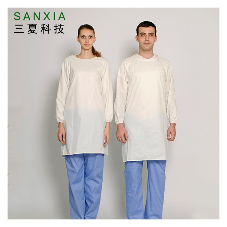 SANXIA/三夏定制長袖成人防水反穿罩衣圍裙 廚房食品加工車間工作服