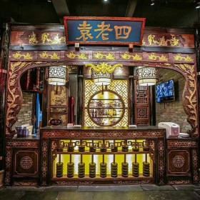 仿古中式裝修 火鍋店裝修 小龍坎指定裝修定制廠家