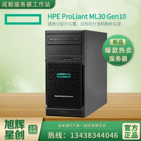 四川省成都市惠普（HP）HPE ML30 Gen10 小型塔式服務器主機 適用財務超市酒店賓館銷售點前臺數(shù)據(jù)管理