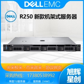 成都DELL戴爾服務(wù)器代理商_戴爾（DELL）R250服務(wù)器 新一代1U機架式ERP數(shù)據(jù)庫文件存儲郵件辦公