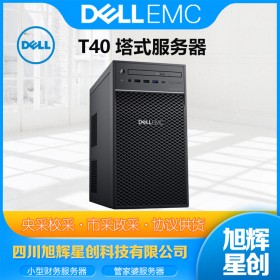 成都戴爾（DELL）PowerEdge T40單路塔式服務(wù)器商務(wù)臺式機電腦主機