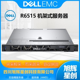 成都DELL EMC 戴爾易安信 R6515 霄龍服務(wù)器 雙路1U機架式 應(yīng)用數(shù)據(jù)庫