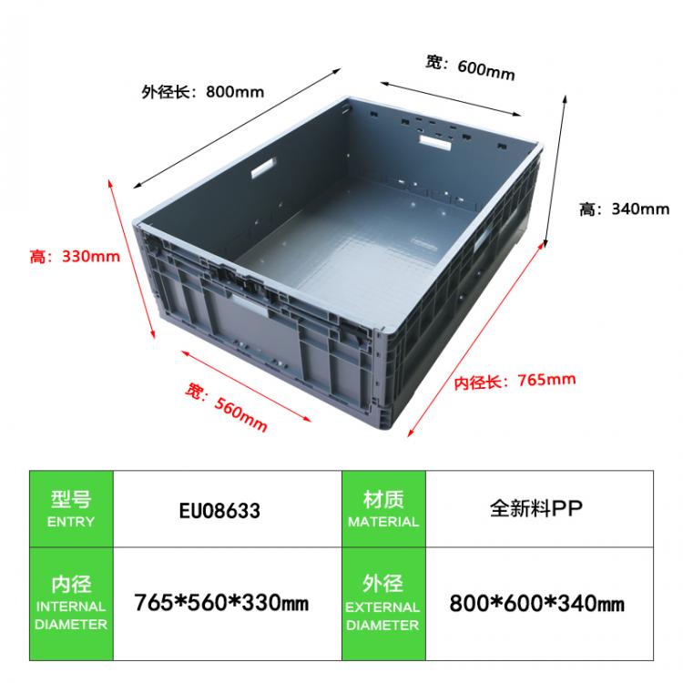 多功能周轉(zhuǎn)箱 加厚折疊塑料物流箱 運(yùn)輸筐子 工廠夜市貨箱 儲(chǔ)存配送箱