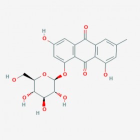 大黃素-8-β-D-吡喃葡萄糖苷 Emodin-8-glucoside 23313-21-5