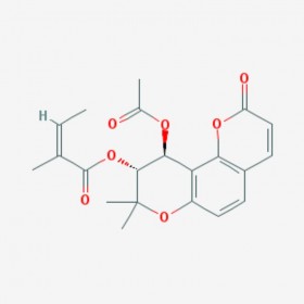 白花前胡甲素 Praeruptorin A 73069-25-7（73069-27-9） C21H22O7