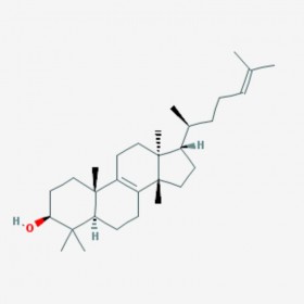 表大戟二烯醇 (13alpha,14beta,17alpha,20S)-5alpha-Lanosta-8,24-Dien-3beta-Ol  514-46-5 C30H50O