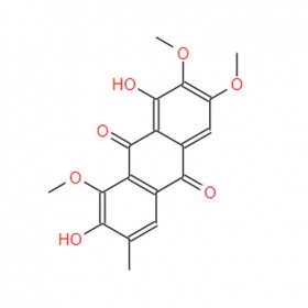 決明素 1,7-Dihydroxy-2,3,8-trimethoxy-6-methylanthracene-9,10-dione；Obtusin 70588-05-5 C18H16O7