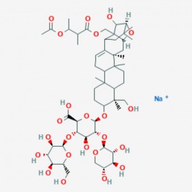 七葉皂苷鈉 Sodium Aescinate 20977-05-3 C55H85NaO24