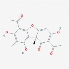 松蘿酸 (+)-Usniacin 7562-61-0 C18H16O7