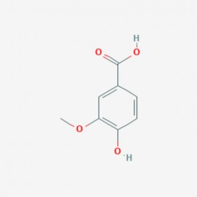 香草酸 Vanillic acid  121-34-6 C8H8O4