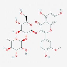 異鼠李素-3-O-新橙皮苷 Isorhamnetin-3-O-nehesperidine 55033-90-4 C28H32O16