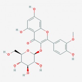 異鼠李素-3-O-葡萄糖苷 Isorhamnetin-3-O-glucoside 5041-82-7 C22H22O12