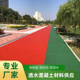 宜賓市 彩色透水混凝土道路 透水混凝土施工價(jià)格  天然露骨地坪