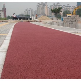 綿竹市透水混凝土 彩色透水水泥混凝土 海綿透水地坪