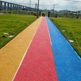 怒江 盲道透水混凝土 生態(tài)透水混凝土道路 彩色透水地面 海綿城市透水砼 現(xiàn)貨供應(yīng)