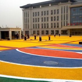 東營市 混凝土透水地坪 露骨彩色透水混凝土 生態(tài)透水路面 現(xiàn)貨供應