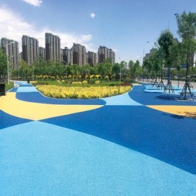 泰安市 生態(tài)透水混凝土 彩色透水混凝土道路 彩色透水地面 材料生產(chǎn)廠家