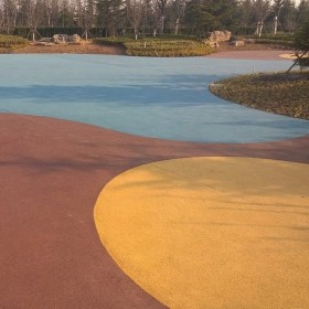 生態(tài)彩色透水路面  透水馬路 水泥透水混凝土 透水路面砼 廠家免費(fèi)指導(dǎo)施工